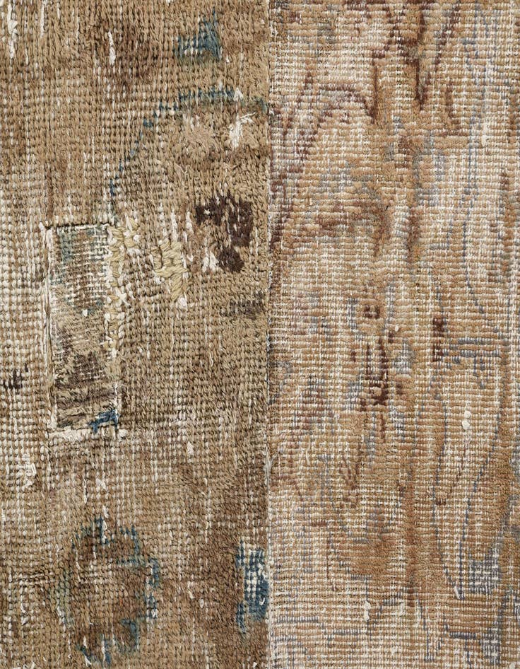 Detail image of 5' 9 x 8' 7  Hand Knotted Ultra Vintage Persian Wool Rug