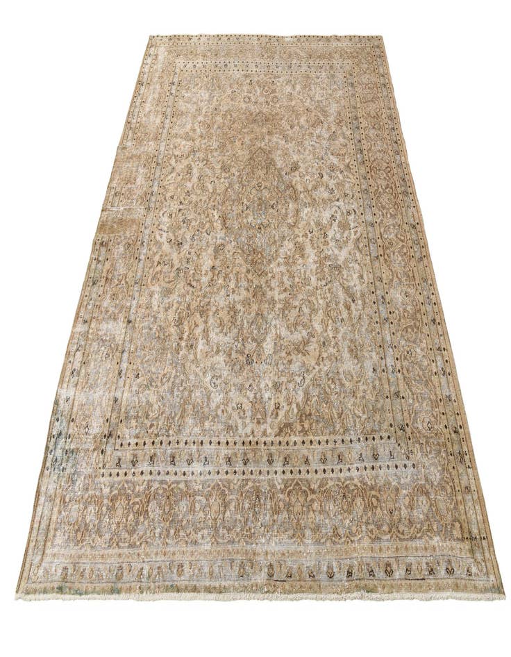 Detail image of 9' 10 x 12' 8  Hand Knotted Ultra Vintage Persian Wool Rug