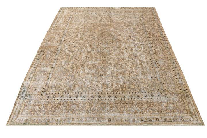 9' 10 x 12' 8 Hand Knotted Ultra Vintage Persian Wool Rug