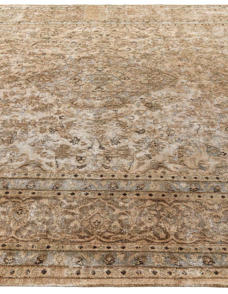 Detail image of 9' 10 x 12' 8  Hand Knotted Ultra Vintage Persian Wool Rug