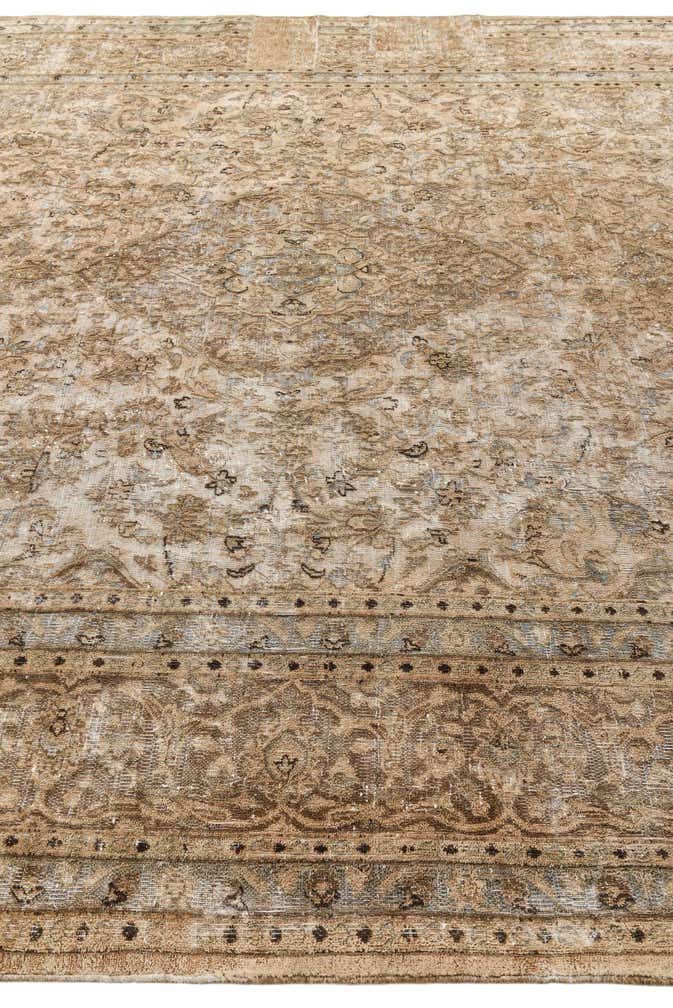 9' 10 x 12' 8 Hand Knotted Ultra Vintage Persian Wool Rug