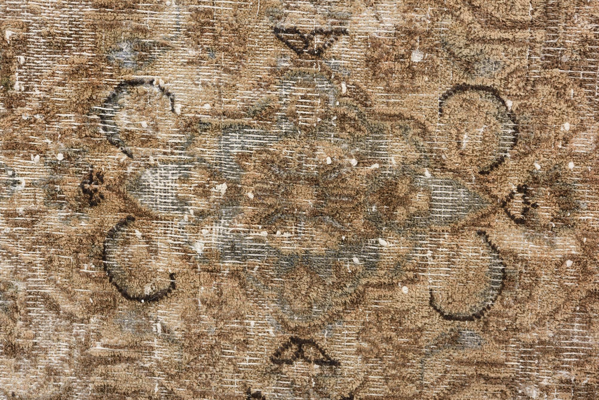 9' 10 x 12' 8 Hand Knotted Ultra Vintage Persian Wool Rug