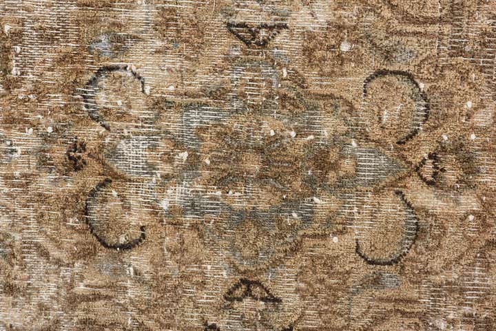 9' 10 x 12' 8 Hand Knotted Ultra Vintage Persian Wool Rug