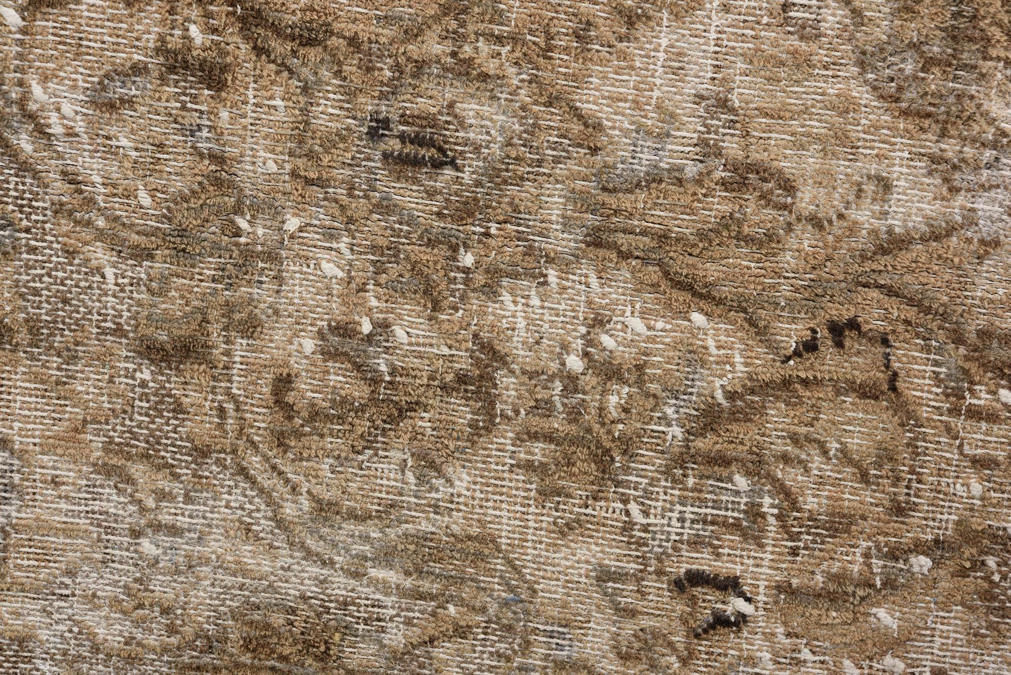 9' 10 x 12' 8 Hand Knotted Ultra Vintage Persian Wool Rug