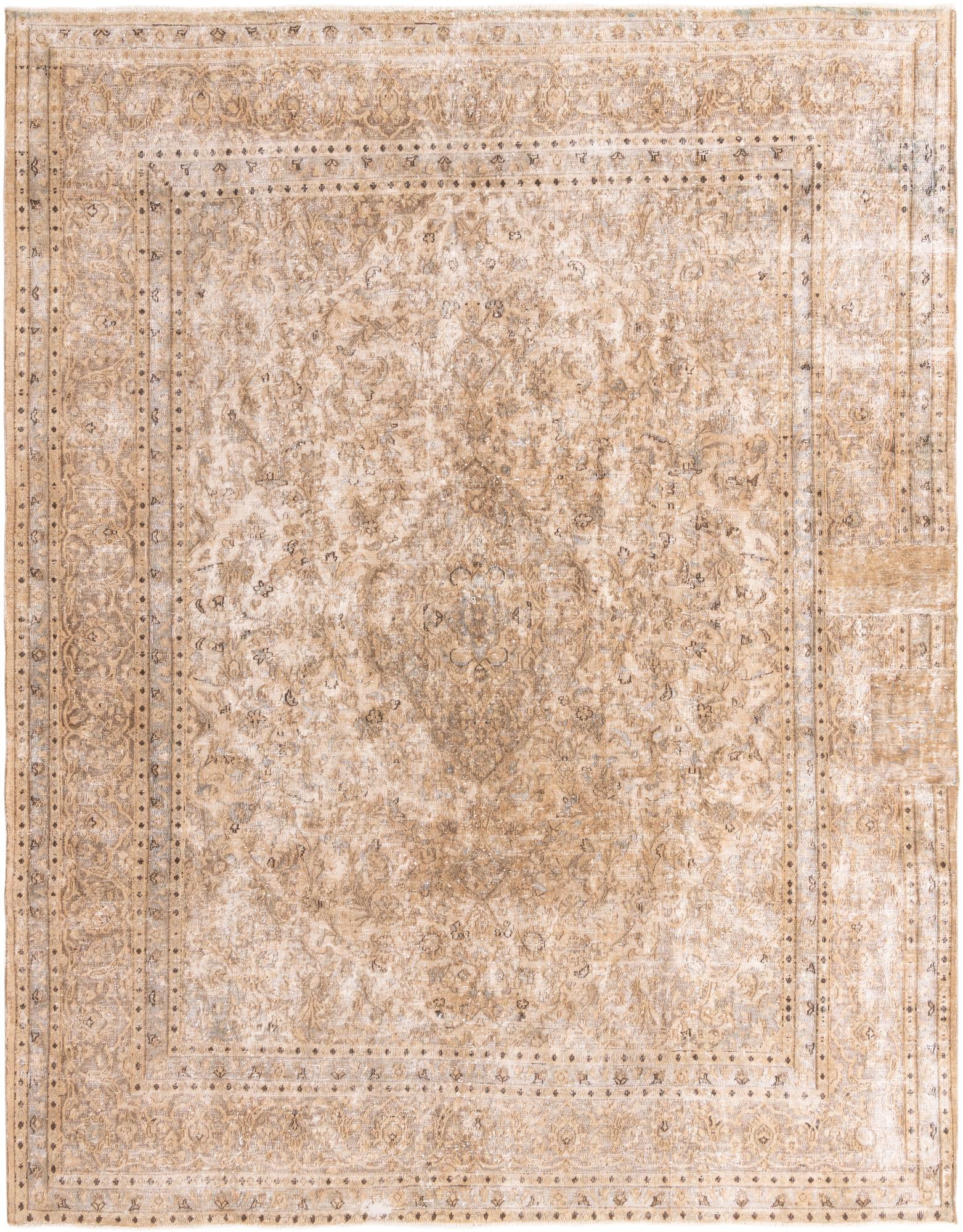 9' 10 x 12' 8 Hand Knotted Ultra Vintage Persian Wool Rug