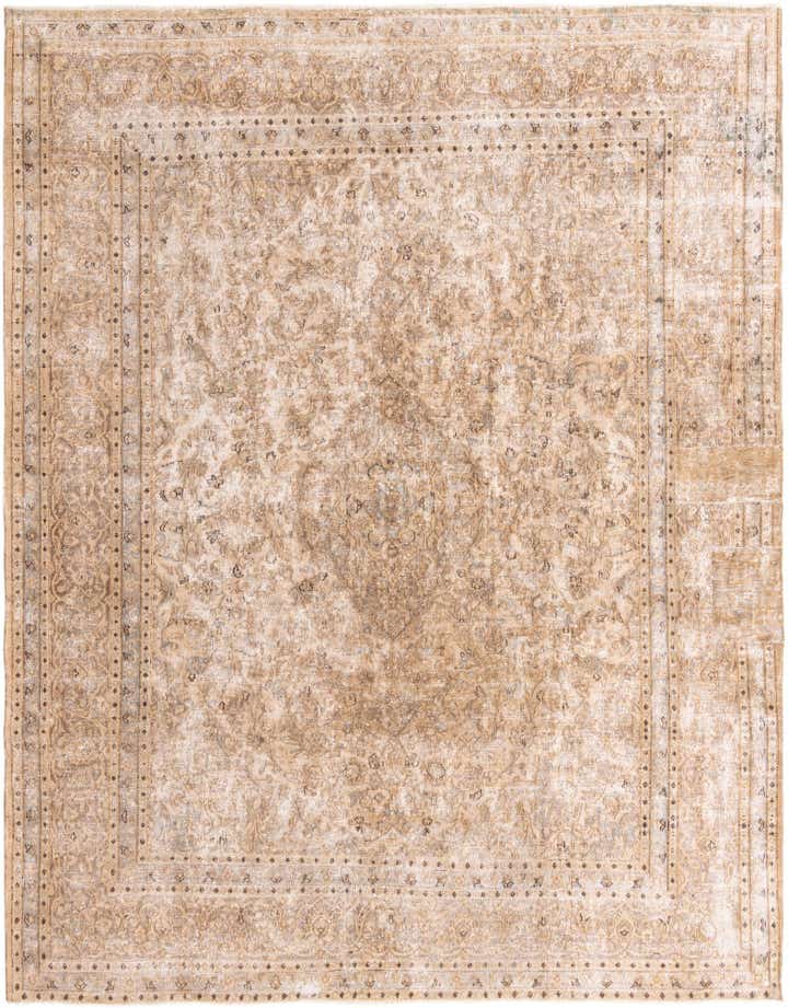 9' 10 x 12' 8 Hand Knotted Ultra Vintage Persian Wool Rug