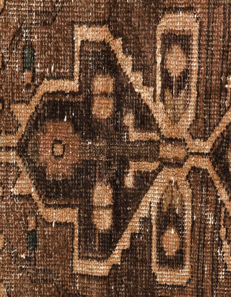 Detail image of 6' 4 x 9' 5  Hand Knotted Ultra Vintage Persian Wool Rug