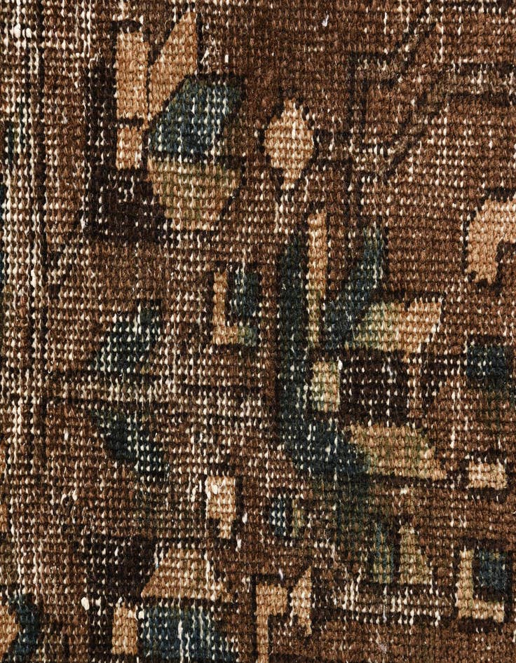 Detail image of 6' 4 x 9' 5  Hand Knotted Ultra Vintage Persian Wool Rug