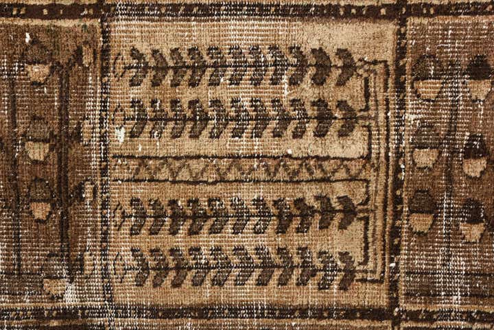 6' 2 x 9' 5 Hand Knotted Ultra Vintage Persian Wool Rug
