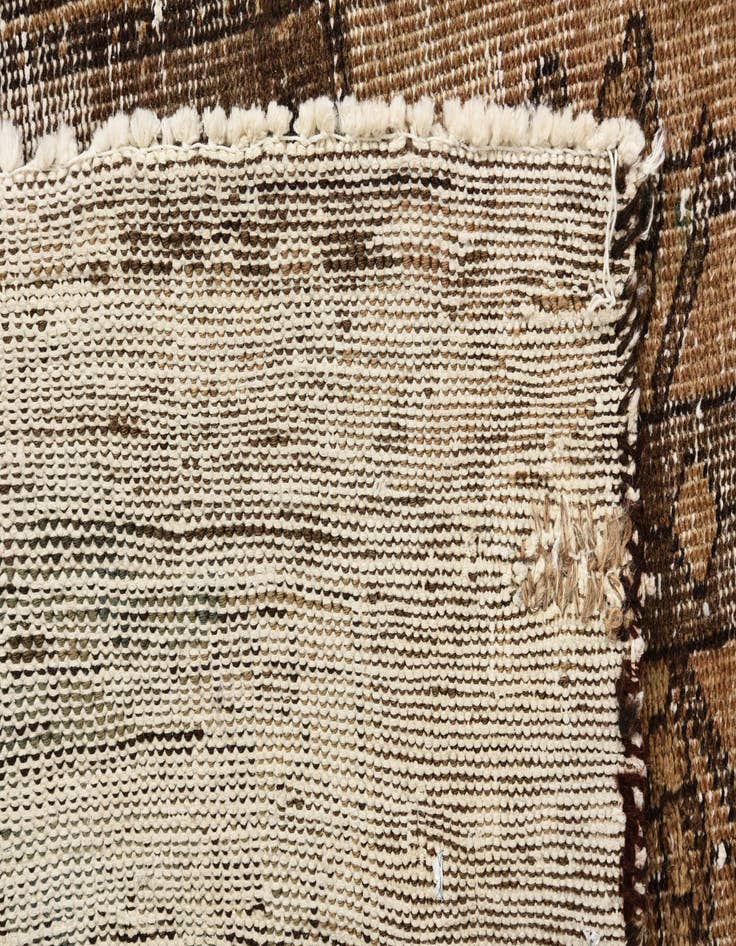 Detail image of 6' 2 x 9' 5  Hand Knotted Ultra Vintage Persian Wool Rug