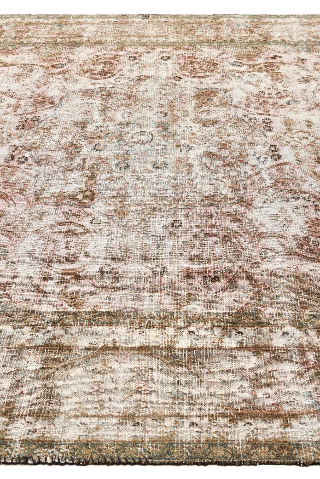 8' 3 x 11' 3 Hand Knotted Ultra Vintage Persian Wool Rug