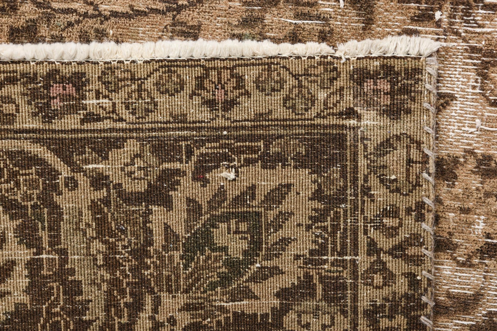 9' 2 x 12' 4 Hand Knotted Ultra Vintage Persian Wool Rug