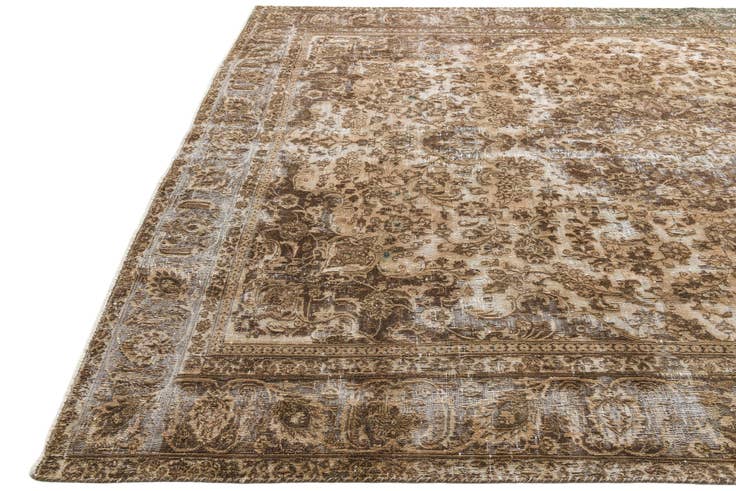 Detail image of 9' 2 x 12' 4 Hand Knotted Ultra Vintage Persian Wool Rug