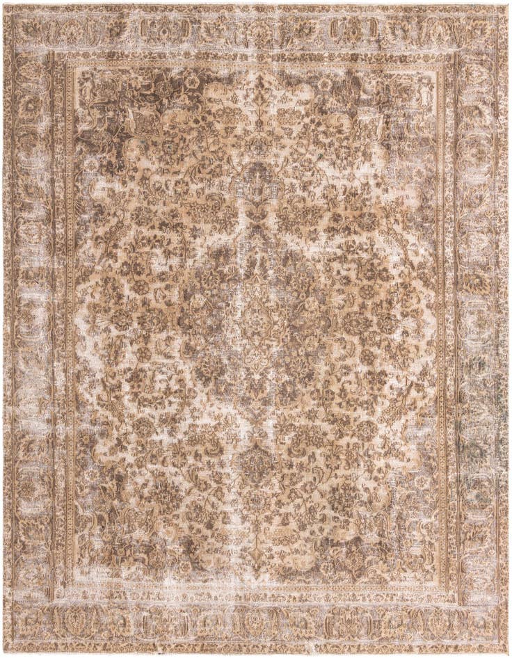 Detail image of 9' 2 x 12' 4 Hand Knotted Ultra Vintage Persian Wool Rug