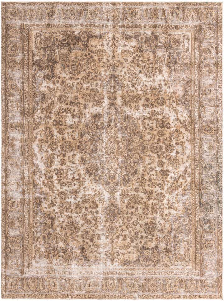 9' 2 x 12' 4 Hand Knotted Ultra Vintage Persian Wool Rug