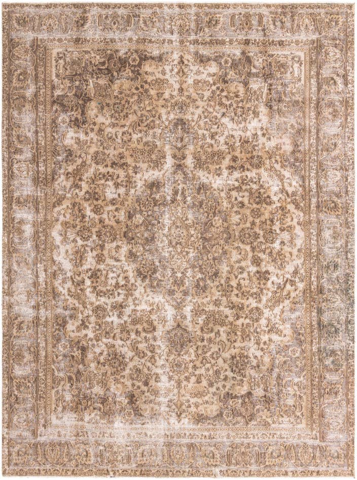 Detail image of 9' 2 x 12' 4 Hand Knotted Ultra Vintage Persian Wool Rug