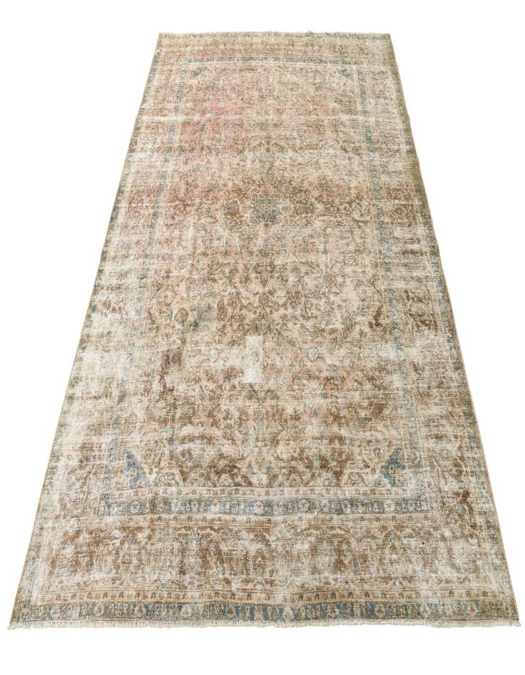 Detail image of 9' 5 x 12' 9  Hand Knotted Ultra Vintage Persian Wool Rug