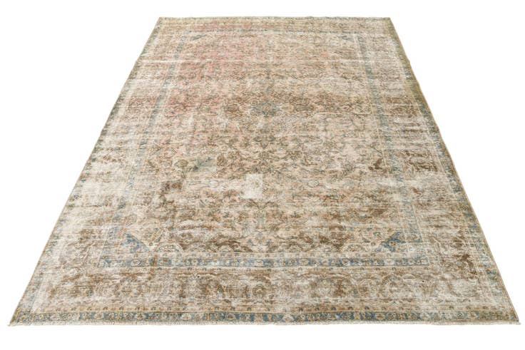 Detail image of 9' 5 x 12' 9 Hand Knotted Ultra Vintage Persian Wool Rug
