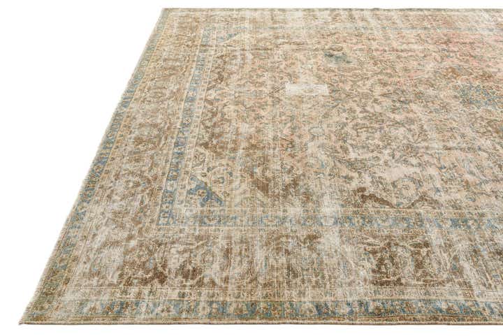 9' 5 x 12' 9 Hand Knotted Ultra Vintage Persian Wool Rug