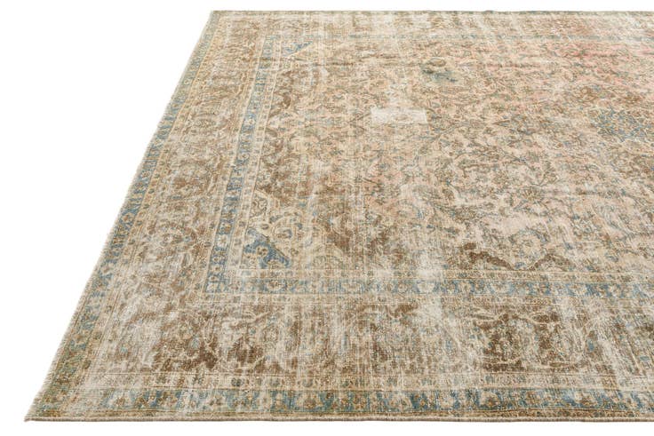 Detail image of 9' 5 x 12' 9 Hand Knotted Ultra Vintage Persian Wool Rug