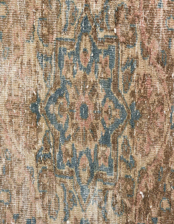 Detail image of 9' 5 x 12' 9  Hand Knotted Ultra Vintage Persian Wool Rug