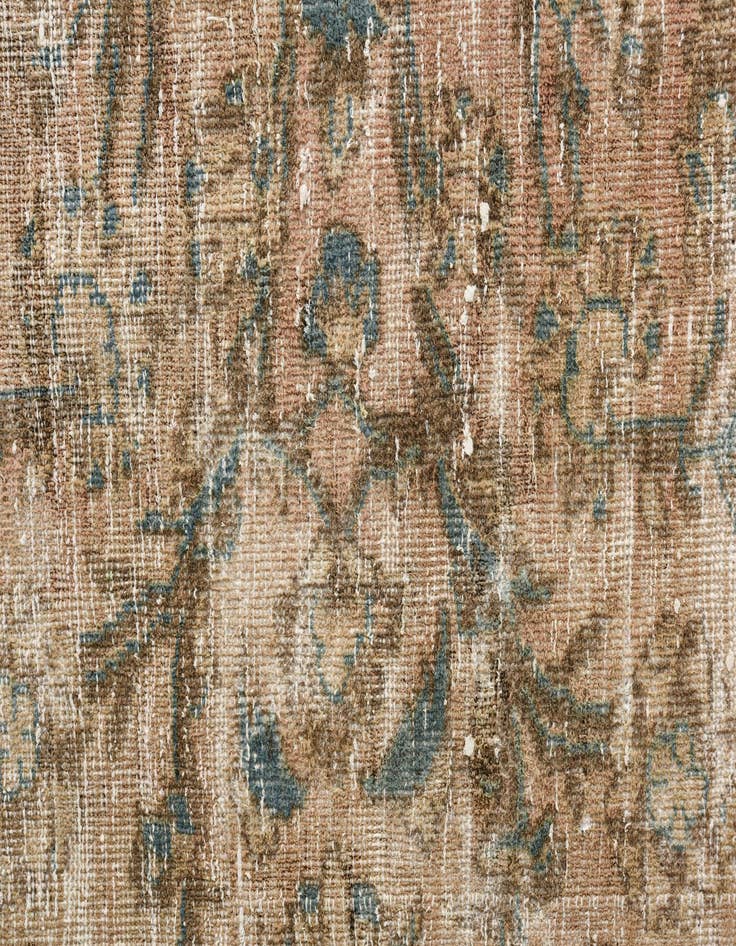 Detail image of 9' 5 x 12' 9  Hand Knotted Ultra Vintage Persian Wool Rug