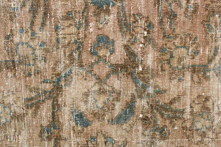 9' 5 x 12' 9 Hand Knotted Ultra Vintage Persian Wool Rug
