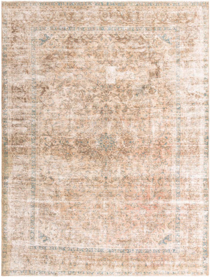 Detail image of 9' 5 x 12' 9 Hand Knotted Ultra Vintage Persian Wool Rug