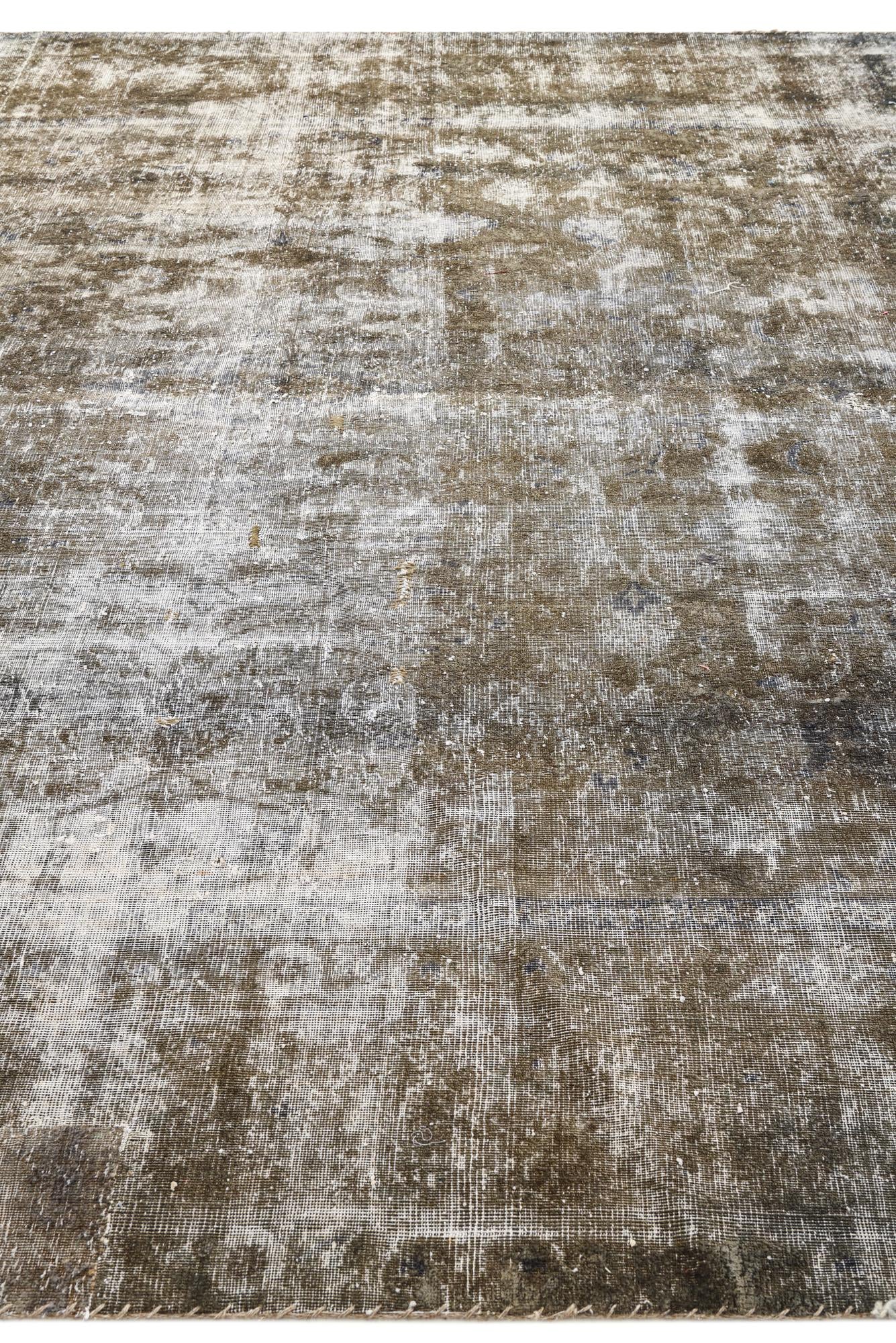 9' 1 x 11' 7 Hand Knotted Ultra Vintage Persian Wool Rug