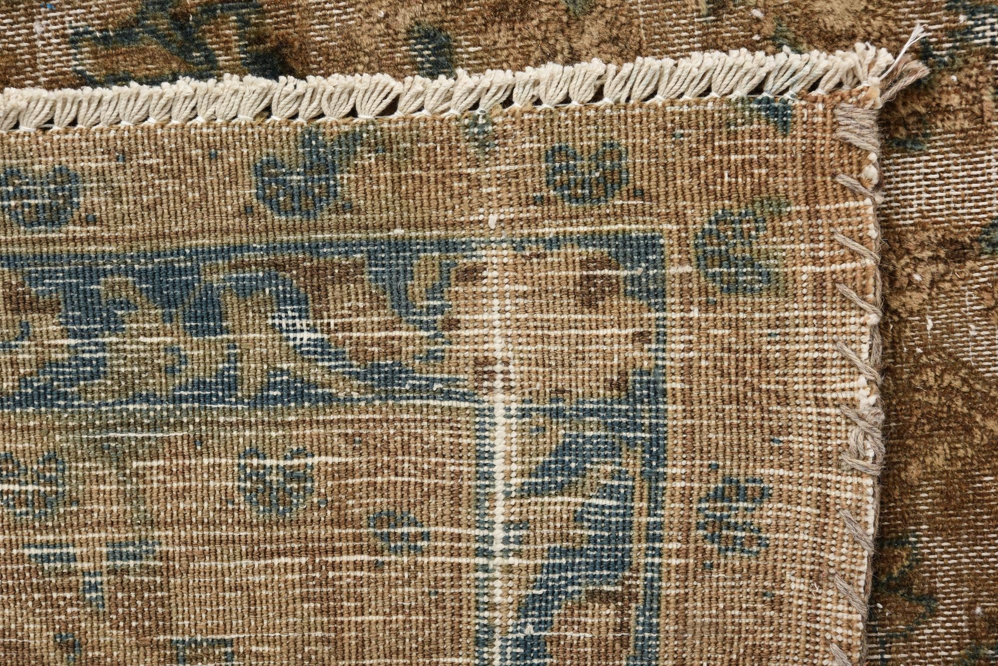 9' 8 x 12' 3 Hand Knotted Ultra Vintage Persian Wool Rug