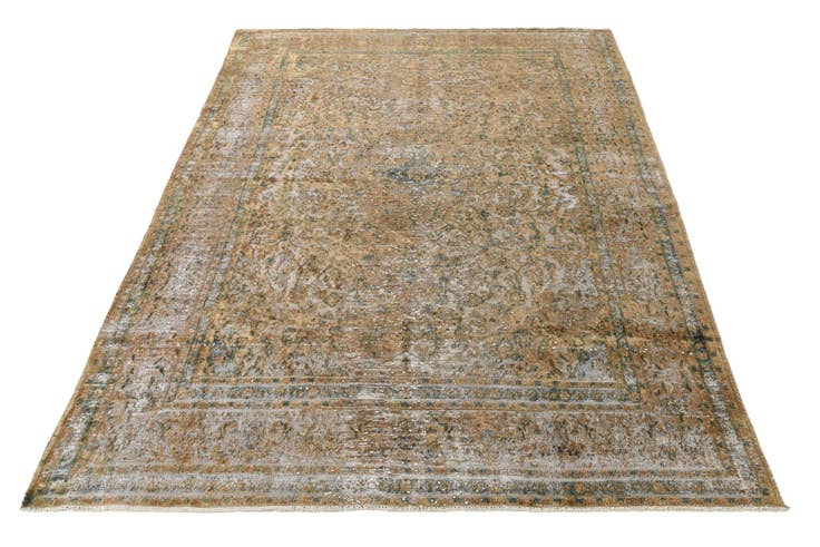 Detail image of 9' 8 x 12' 3 Hand Knotted Ultra Vintage Persian Wool Rug