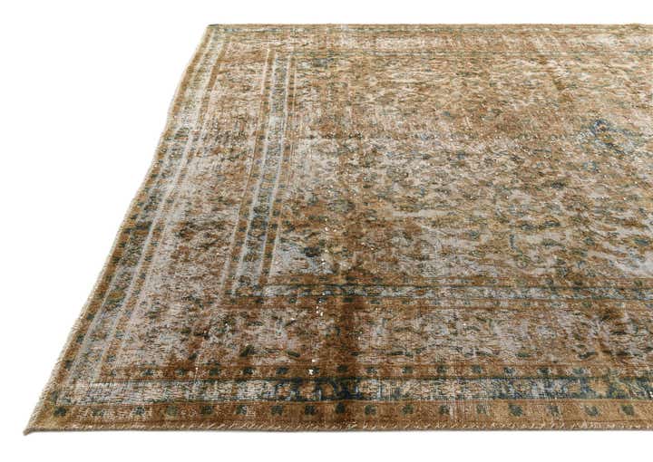 9' 8 x 12' 3 Hand Knotted Ultra Vintage Persian Wool Rug