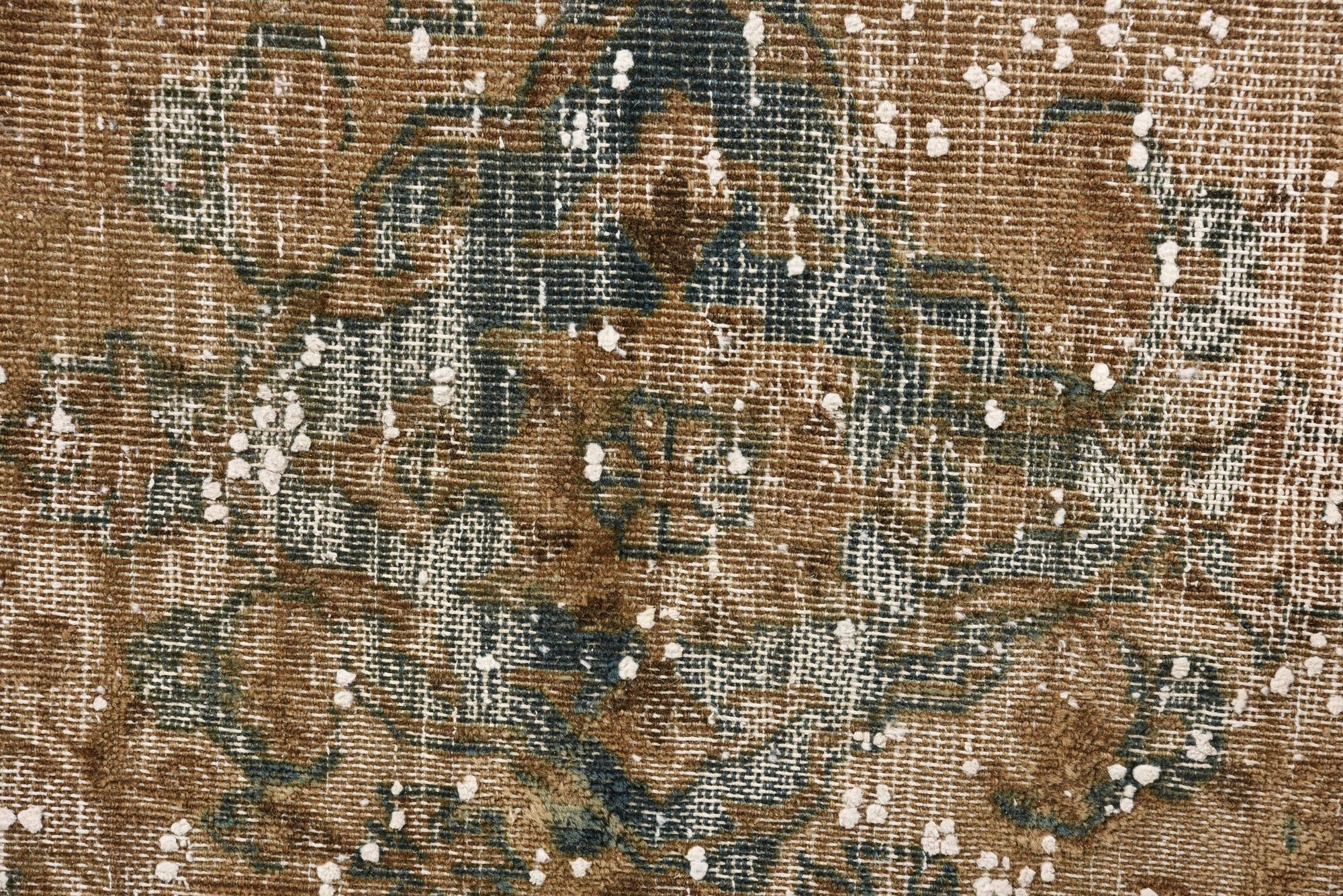 9' 8 x 12' 3 Hand Knotted Ultra Vintage Persian Wool Rug