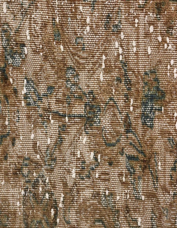 Detail image of 9' 8 x 12' 3  Hand Knotted Ultra Vintage Persian Wool Rug