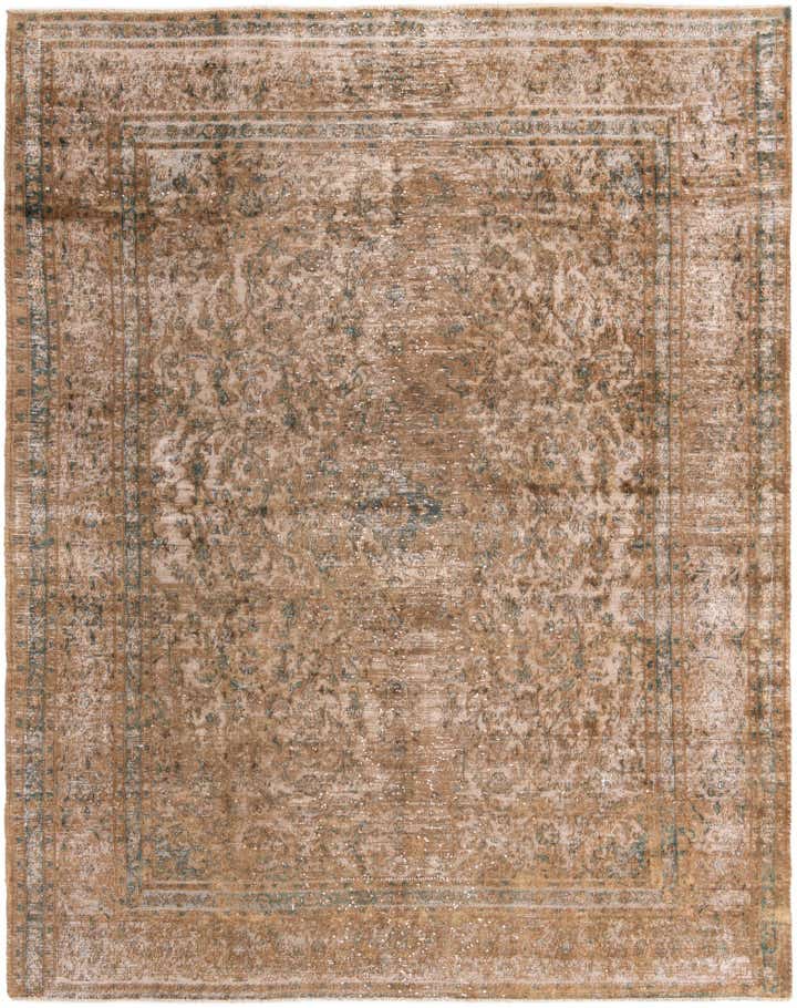 9' 8 x 12' 3 Hand Knotted Ultra Vintage Persian Wool Rug