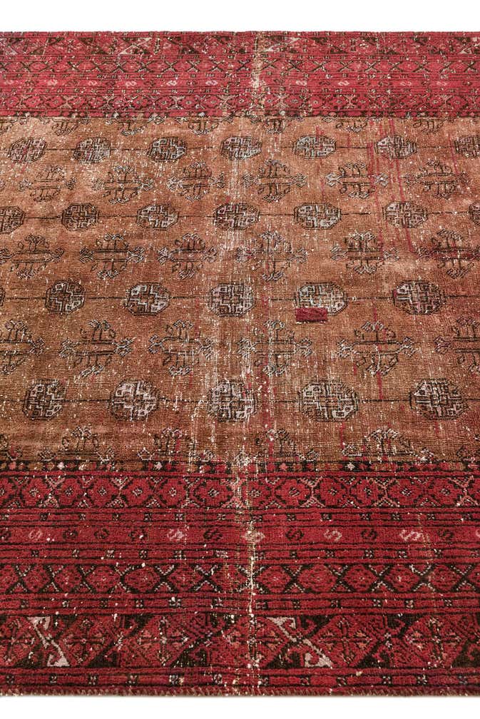 5' 8 x 7' 10 Hand Knotted Ultra Vintage Persian Wool Rug