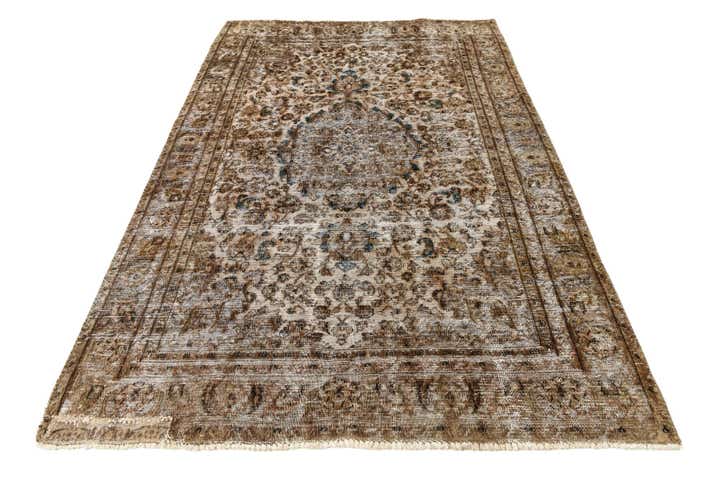 6' x 8' 10 Hand Knotted Ultra Vintage Persian Wool Rug