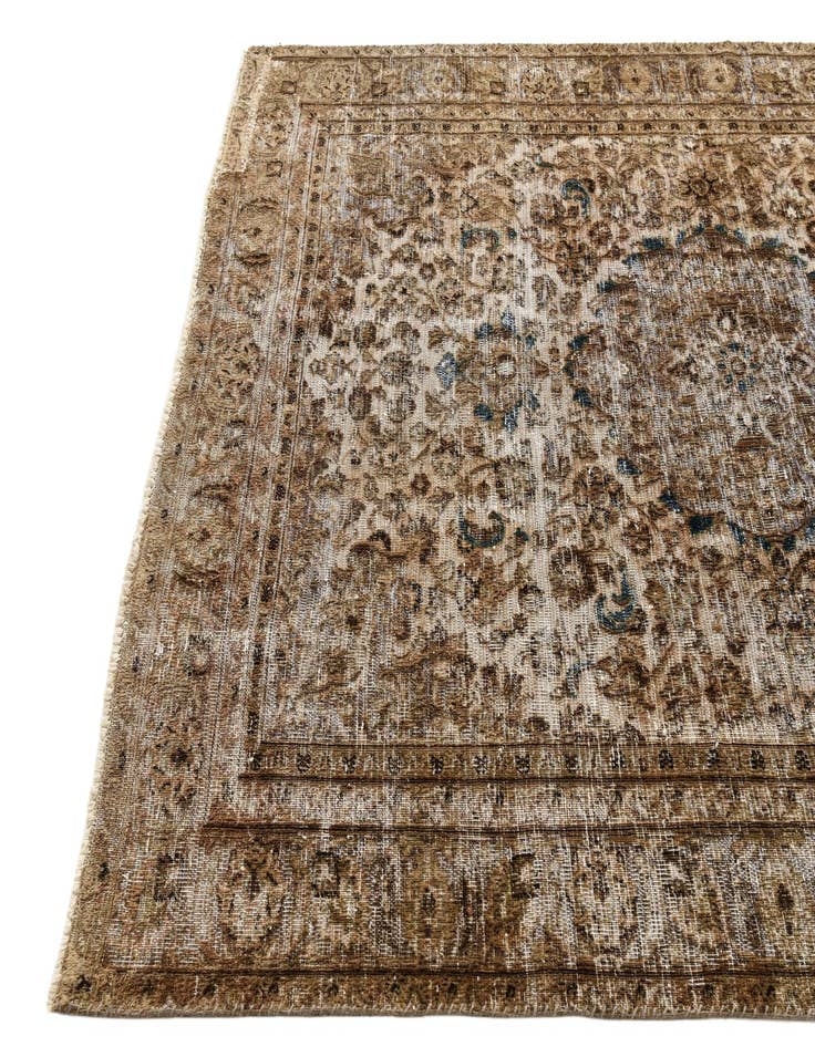 Detail image of 6' x 8' 10  Hand Knotted Ultra Vintage Persian Wool Rug