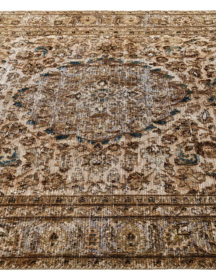Detail image of 6' x 8' 10  Hand Knotted Ultra Vintage Persian Wool Rug