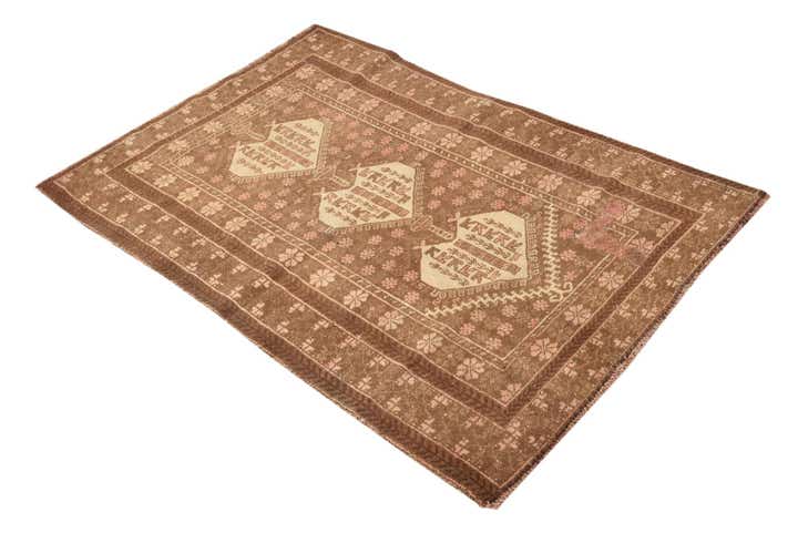 3' x 4' 6 Hand Knotted Ultra Vintage Persian Wool Rug