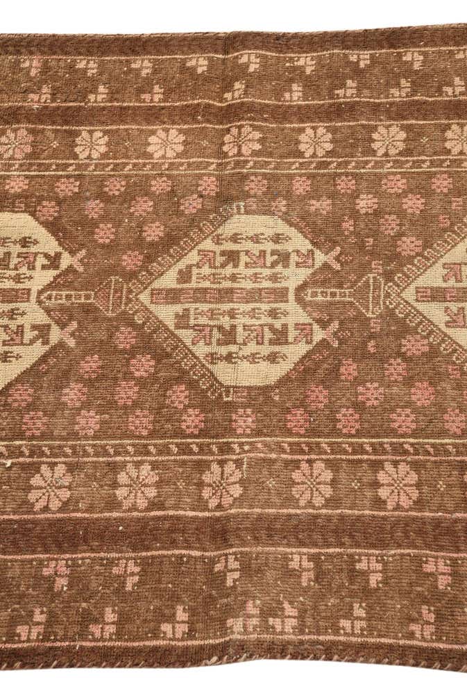3' x 4' 6 Hand Knotted Ultra Vintage Persian Wool Rug