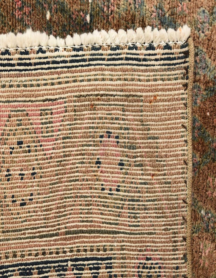 Detail image of 4' 10 x 8' 10  Hand Knotted Ultra Vintage Persian Wool Rug