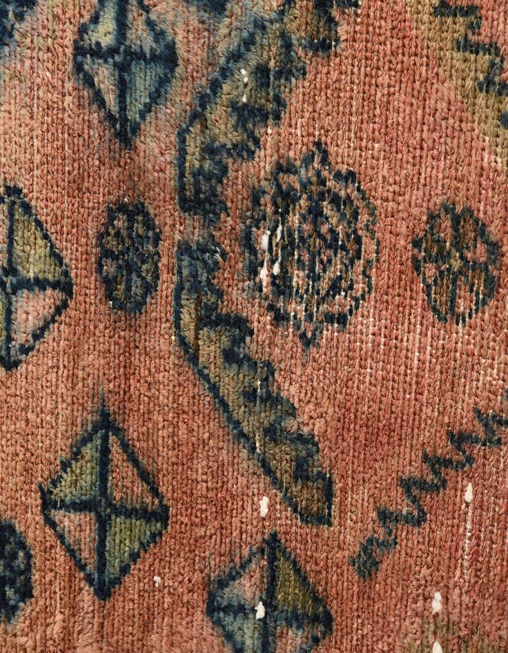Detail image of 4' 10 x 8' 10  Hand Knotted Ultra Vintage Persian Wool Rug