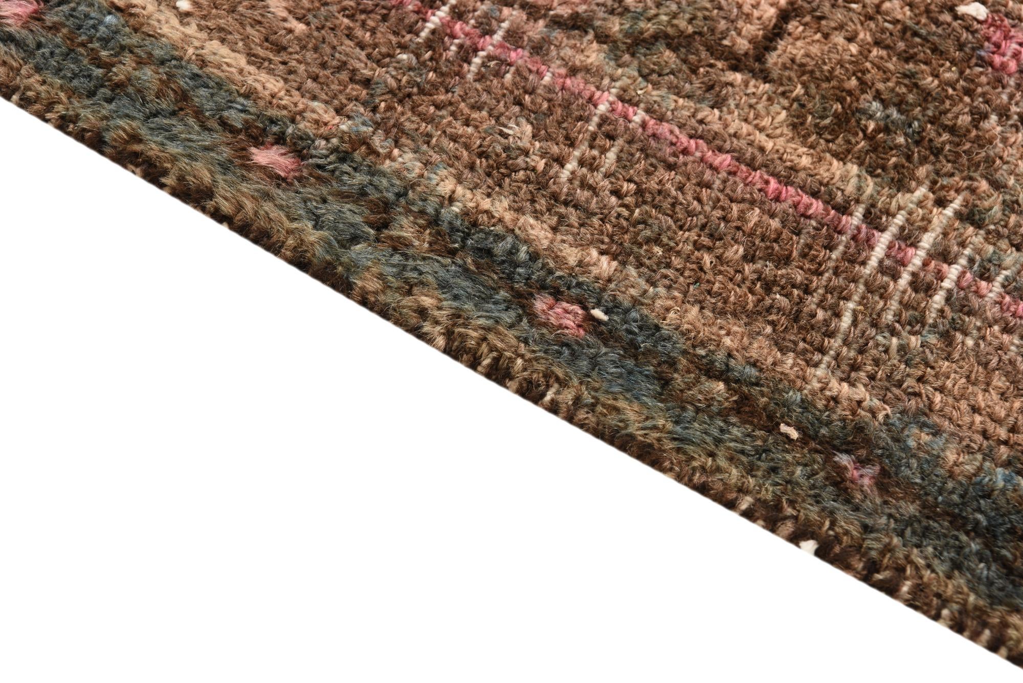 6' 7 x 9' 8 Hand Knotted Ultra Vintage Persian Wool Rug