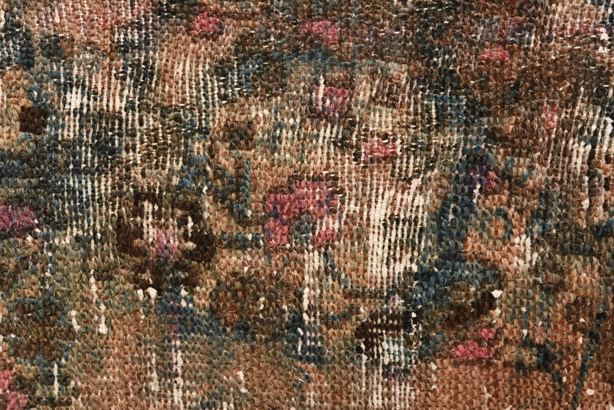 6' 7 x 9' 8 Hand Knotted Ultra Vintage Persian Wool Rug