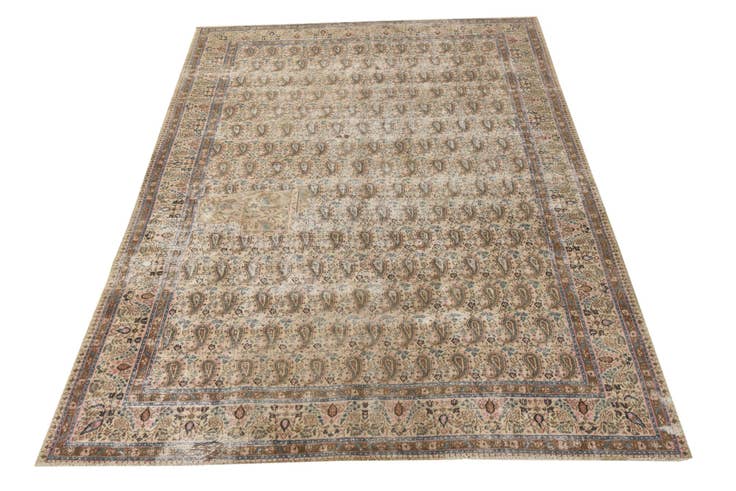 Detail image of 7' x 10' 3 Hand Knotted Ultra Vintage Persian Wool Rug