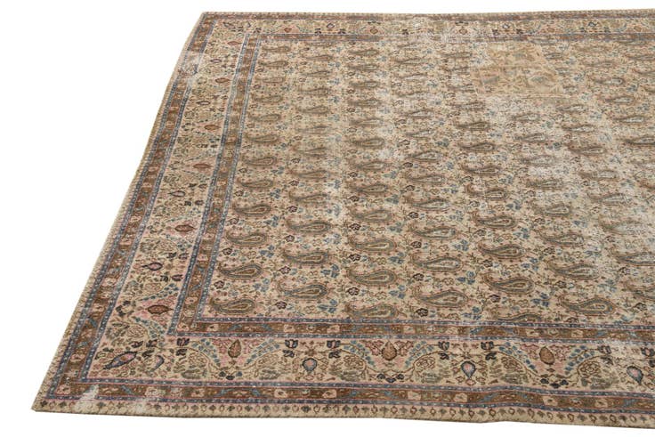 Detail image of 7' x 10' 3 Hand Knotted Ultra Vintage Persian Wool Rug