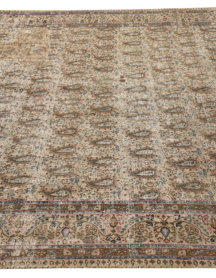 Detail image of 7' x 10' 3  Hand Knotted Ultra Vintage Persian Wool Rug