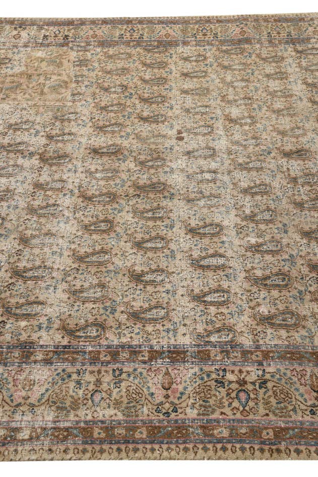 Detail image of 7' x 10' 3 Hand Knotted Ultra Vintage Persian Wool Rug