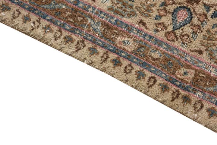 7' x 10' 3 Hand Knotted Ultra Vintage Persian Wool Rug